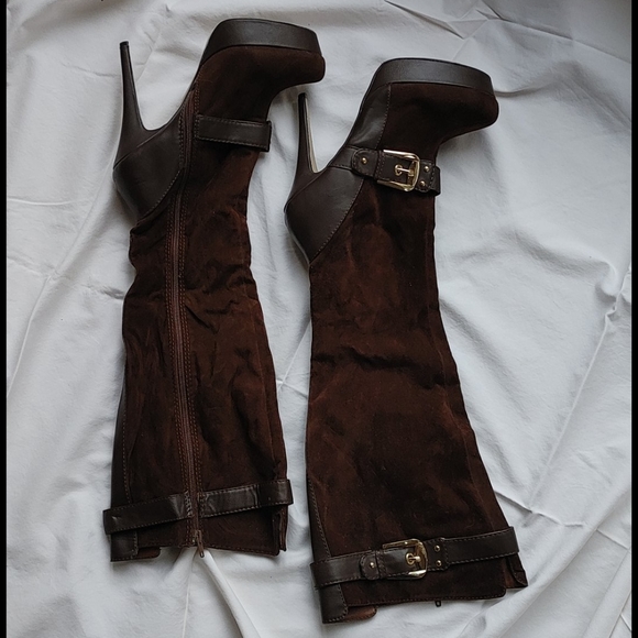 Knee High Suede Boots - Picture 2 of 4